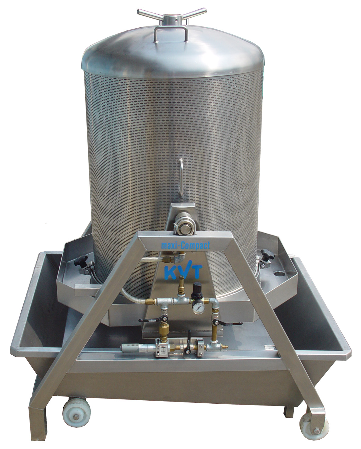 Weinpresse KVT MAXI-COMPACT Druckluftsteuerkreis KVT MAXI-COMPACT Gesamtansicht