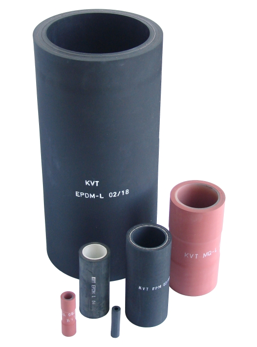 KVT Quetschmanschetten aus NR, EPDM, NBR, Silikon, Hypalon, Viton, Neoprene, ...in verschiedenen Nennweiten und Materialien KVT-QM-01790_QM