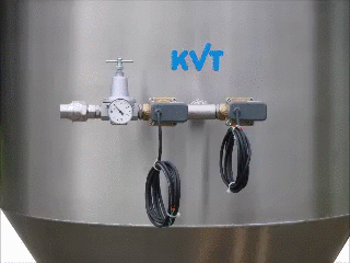 KVT pinch valve DN 600 with pneumatic control (solenoid valves 1") KVT_Quetschventil_DN_600